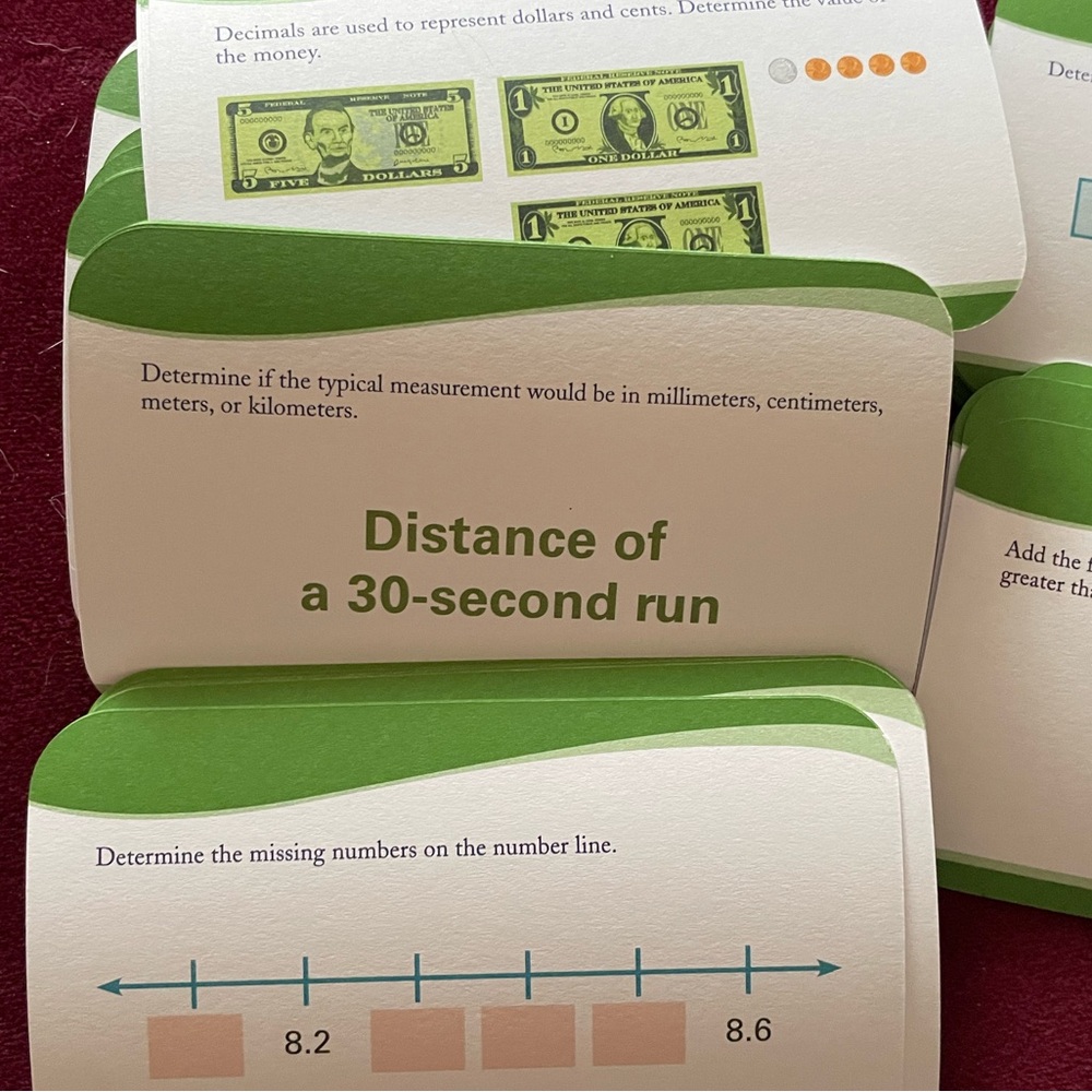 4th Grade Math Flash Cards - Picture 6 of 6